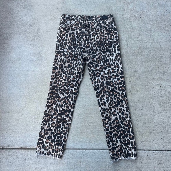PAIGE‎ Leopard Cheetah Print Jeans Size 27 / 28 Hoxton Straight Ankle - Picture 6 of 6
